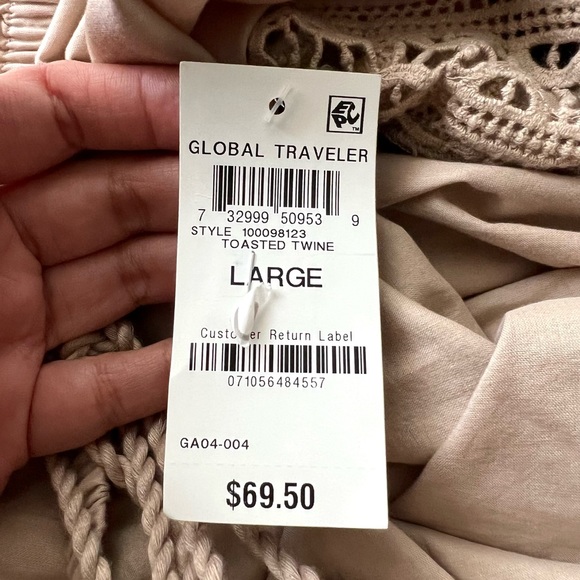 INC pompom eyelet top 100% cotton - Picture 5 of 8